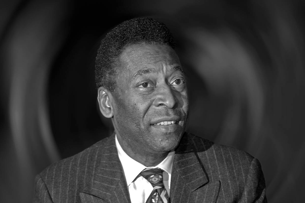 A portrait of Pele, dated December 2013